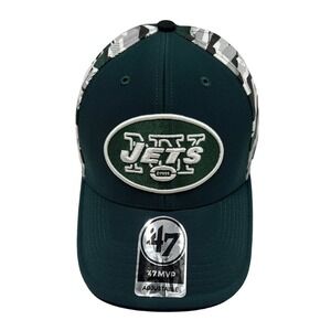 NFL Hat New York Jets MVP Structured Cap by '47 Brand One Size Green